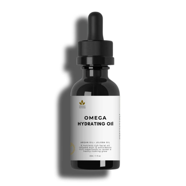Bottle of hydrating face oil by Organic Potions
