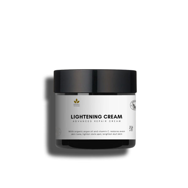 jar of Moisturizing Skin Lightening Cream for Dry Skin