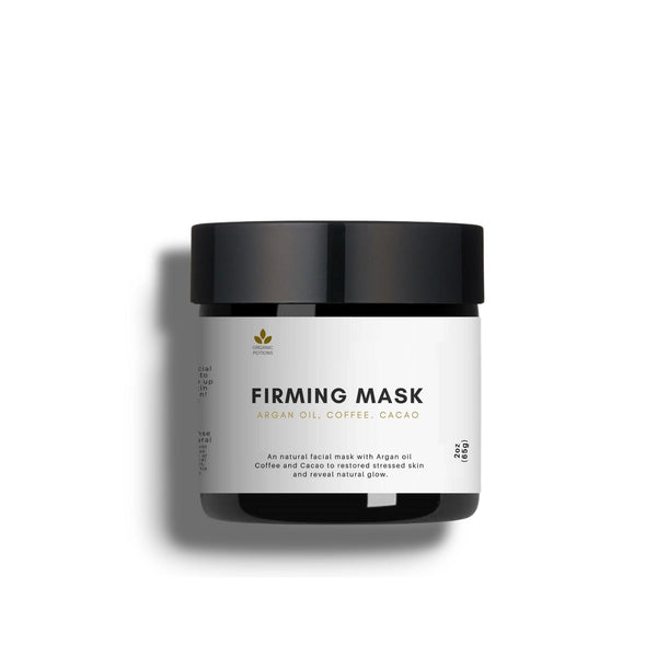 A brown jar of firming face mask, help to reduce the appearance of fine lines and wrinkles.